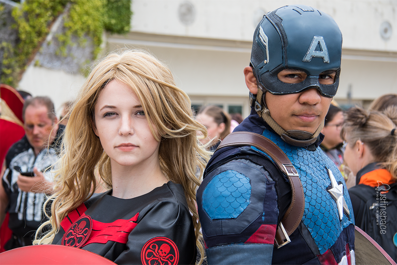 Two Captain Americas: One good, one evil. Image Credit: John Austin